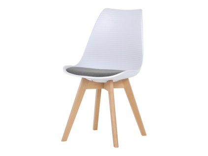 Jídelní židle, bílá, plast, CT-X7056 GREY (Barva Bílá)