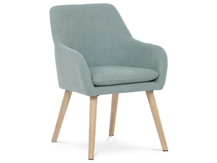 Jídelní židle, modrá, látka, AK-310 BLUE2 (Barva Šedá)