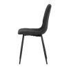 Jídelní židle, černá, látka, CT-283 BK2 (Barva Černá)