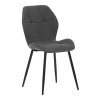 Jídelní židle, šedá, látka, CT-285 GREY2 (Barva Šedá)