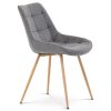 Jídelní židle, šedá, látka, CT-394 GREY2 (Barva Šedá)
