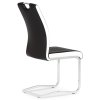 Jídelní židle, černá, ekokůže, DCL-406 BK (Barva Černá)