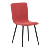 Jídelní židle, červená, manšestrová látka, DCL-964 RED2 (Barva Červená)