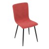 Jídelní židle, červená, manšestrová látka, DCL-964 RED2 (Barva Červená)