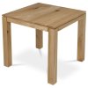 Jídelní stůl 80x80cm, masiv, dub, DS-F080 DUB (Barva Přírodní)