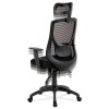 Kancelářská židle, synchronní mechanismus, černá síťovina, KA-A186 BK (Barva Černá)
