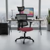 Kancelářská židle, houpací mechanismus, černá síťovina, KA-B1025 BK (Barva Černá)