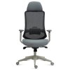 Kancelářská židle, synchronní mechanismus, šedá síťovina, KA-V321 GREY (Barva Šedá)