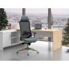Kancelářská židle, synchronní mechanismus, šedá síťovina, KA-V321 GREY (Barva Šedá)