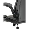 Kancelářské křeslo, houpací mechanismus, černá ekokůže, KA-Y344 BK (Barva Černá)