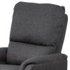 Polohovací křeslo, šedá, látka, TV-5060 GREY2 (Barva Šedá)