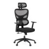 Kancelářská židle, houpací mechanismus, černá, KA-K2080 BK (Barva Černá)