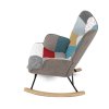 Houpací křeslo, vícebarevná, látka, AK-374 PW2 (Barva Vícebarevná)
