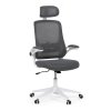 Kancelářská židle, houpací mechanismus, šedá síťovina, KA-Q843 GREY (Barva Šedá)