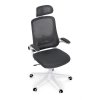 Kancelářská židle, houpací mechanismus, šedá síťovina, KA-Q843 GREY (Barva Šedá)