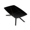 Konferenční stolek 120x70cm, slinutá keramika, mramor, AHG-X7227 BK (Barva Černá)