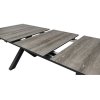 Zahradní stůl rozkládací, hliník, slinutá keramika, šedá, AZT-G1920 GREY (Barva Šedá)
