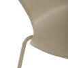 Jídelní židle, hnědá, plast, CT-X7034 CAP (Barva Béžová)