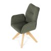 Jídelní židle, šedá, látka, DCH-C2148 GREY2 (Barva Zelená)
