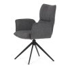 Jídelní židle, šedá, látka, DCH-D1328 GREY2 (Barva Šedá)