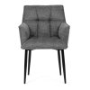 Jídelní židle, šedá, látka, DCH-J2139 GREY2 (Barva Šedá)