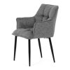 Jídelní židle, šedá, látka, DCH-J2139 GREY2 (Barva Šedá)