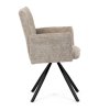 Jídelní židle, krémová, látka bouclé, DCH-W1117 CRM2 (Barva Krémová)