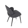 Jídelní židle, šedá, sametová látka, DCL-X7129 GREY2 (Barva Šedá)