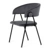 Jídelní židle, šedá, sametová látka, DCL-X7130 GREY2 (Barva Šedá)