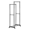 Stojan na šaty, kov, černá, GD-164 BK (Barva Černá)