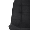 Jídelní židle, černá, látka, HC-T1130 BK2 (Barva Šedá)