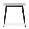 Jídelní stůl 80x80cm, keramika, mramor, HT-398M GREY (Barva Šedá)