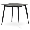 Jídelní stůl 80x80cm, keramika, mramor, HT-398M GREY (Barva Šedá)