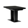 Jídelní stůl rozkládací 120-160x80 cm, mdf, černá, HT-D1926 BK (Barva Černá)
