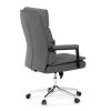 Kancelářské křeslo, houpací mechanismus, šedá ekokůže, KA-D8104 GREY (Barva Šedá)