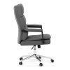 Kancelářské křeslo, houpací mechanismus, šedá ekokůže, KA-D8104 GREY (Barva Šedá)