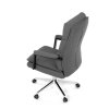 Kancelářské křeslo, houpací mechanismus, šedá ekokůže, KA-D8104 GREY (Barva Šedá)