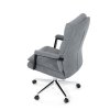 Kancelářské křeslo, houpací mechanismus, šedá látka, KA-D8204 GREY2 (Barva Šedá)