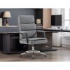 Kancelářské křeslo, houpací mechanismus, šedá látka, KA-D8204 GREY2 (Barva Šedá)