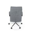 Kancelářské křeslo, houpací mechanismus, šedá látka, KA-D8204 GREY2 (Barva Šedá)