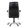 Kancelářské křeslo, houpací mechanismus, černá ekokůže, KA-F1218 BK (Barva Černá)