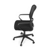 Kancelářská židle, houpací mechanismus, černá látka, KA-S424 BK (Barva Černá)