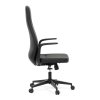 Kancelářské křeslo, houpací mechanismus, černá ekokůže, KA-T8325 BK (Barva Černá)