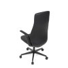 Kancelářské křeslo, houpací mechanismus, černá ekokůže, KA-T8325 BK (Barva Černá)