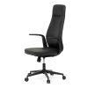 Kancelářské křeslo, houpací mechanismus, černá ekokůže, KA-T8325 BK (Barva Černá)