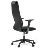 Kancelářské kreslo, potah černá látka a ekokůže, houpací mechanismus,2D područky (Barva Černá)