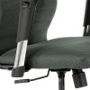 Kancelářské kreslo, potah černá látka a ekokůže, houpací mechanismus,2D područky (Barva Černá)