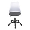 Kancelářská židle, výškově nastavitelná, šedá plast, KA-X7055 GREY (Barva Bílá)