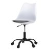 Kancelářská židle, výškově nastavitelná, šedá plast, KA-X7055 GREY (Barva Bílá)