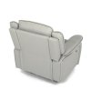 Polohovací křeslo, elektrické zabudované ovládání, šedá, ekokůže, TV-4119 GREY (Barva Šedá)